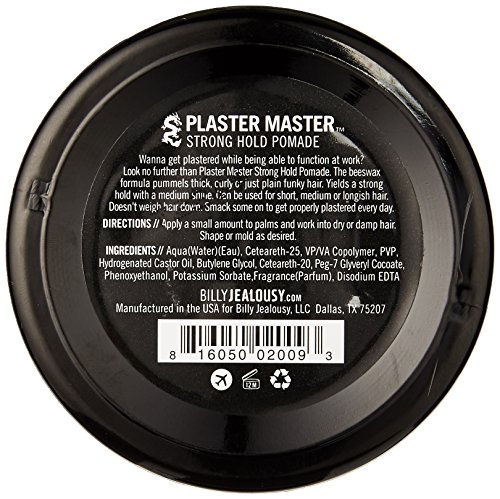 Billy Jealousy Plaster Master Strong Hold Pomade, 3 fl. oz.