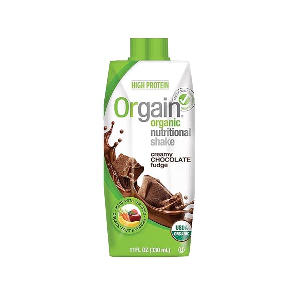 ORGAIN – ORGANIC READY TO DRINK MEAL REPLACEMENT CREAMY CHOCOLATE FUDGE – 12 PACK