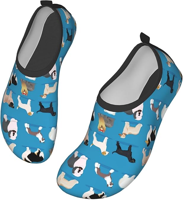 Animal Dog Water Shoes for Women Men Barefoot Aqua Surf