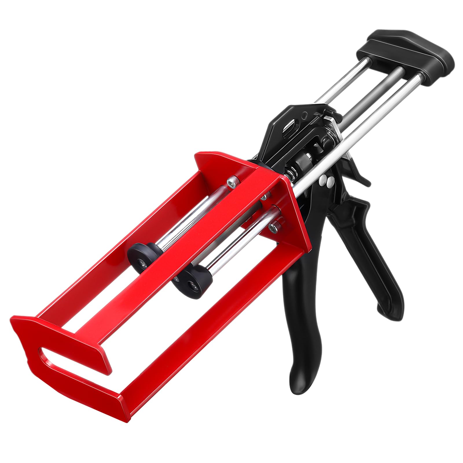 Photo 1 of Relaxweex 1 Pcs Epoxy Gun Dual Component Caulking Gun, 200 ml / 6.75 Fl oz, Manual Double Cartridge Caulking Gunning for Panel Bonding Adhesive Applicator Fillers, Mix Ratio 1: 1 and 2: 1, Red
