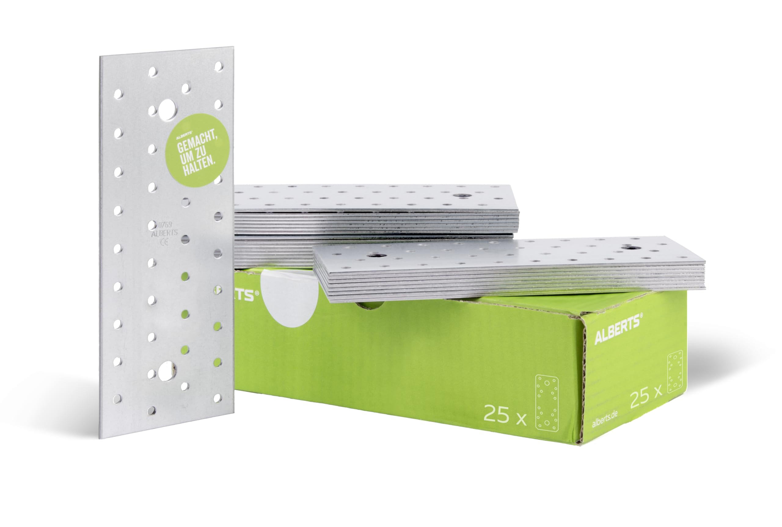 Perforated Plate Sendzimir-Galvanised 200 x 80 mm / 25 STK.