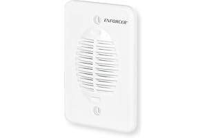 Seco-Larm SH-532BQ Flush-Mount Multi-Tone Chime, White Plastic Case, 3 Selectable Chimes, 80~88 dB Adjustable Sound Level, 12~24 VDC Operating Voltage, 130mA@12VDC Current Draw