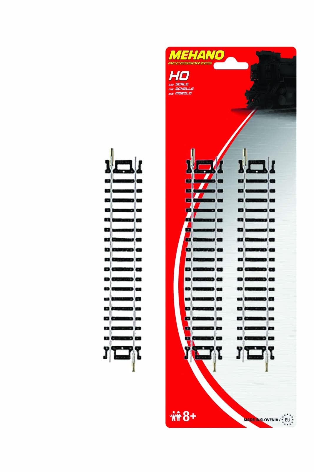 MEHANO "Blister Straight Track 6" (152,4 Mm), 4/1" Pieces Of Track Straight - Made In Slovenia