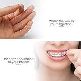 HouChanges Dental Wax for Braces Mint 1 Box 50 Uses Orthodontic Wax view 2