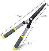 Colwelt 53cm Hedge Shears Carbon Steel Blades Ergonomic Handles view 6