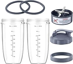 7 Pieces nutribullet Blender Cups & Blade