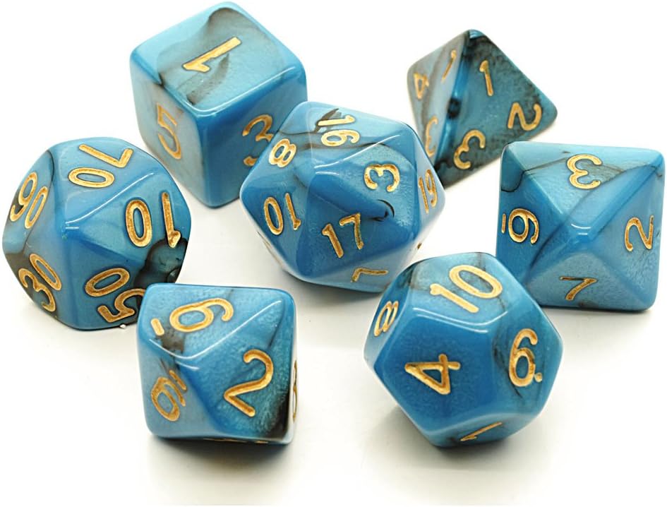 Demon Dice Poly set (Zealot Teal Black)
