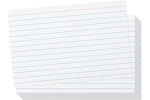 Index Cards 4x6 Ruled - Goefun 90LB 100 Pack White Lined Note Cards 4 x 6 Flashcards for Studying, Note Taking and to Do List