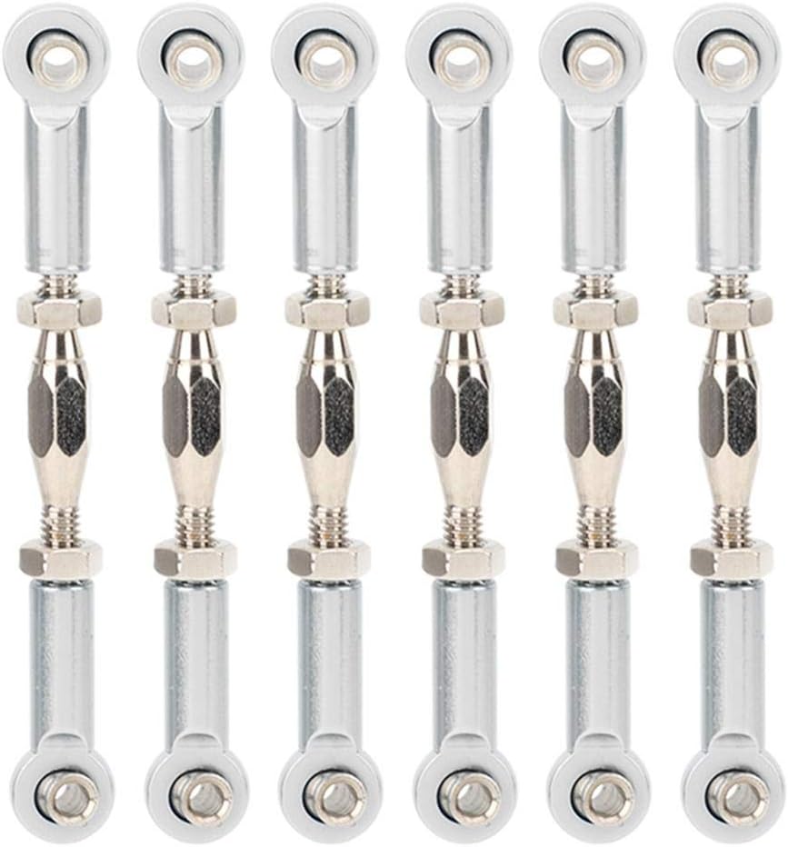 RC Car Turnbuckle, 6Pcs Adjustable Servo Links Tie Rod