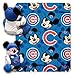 The Northwest Company MLB Chicago Cubs Character Hugger Pillow & Fleece Throw Blanket Set, 40
