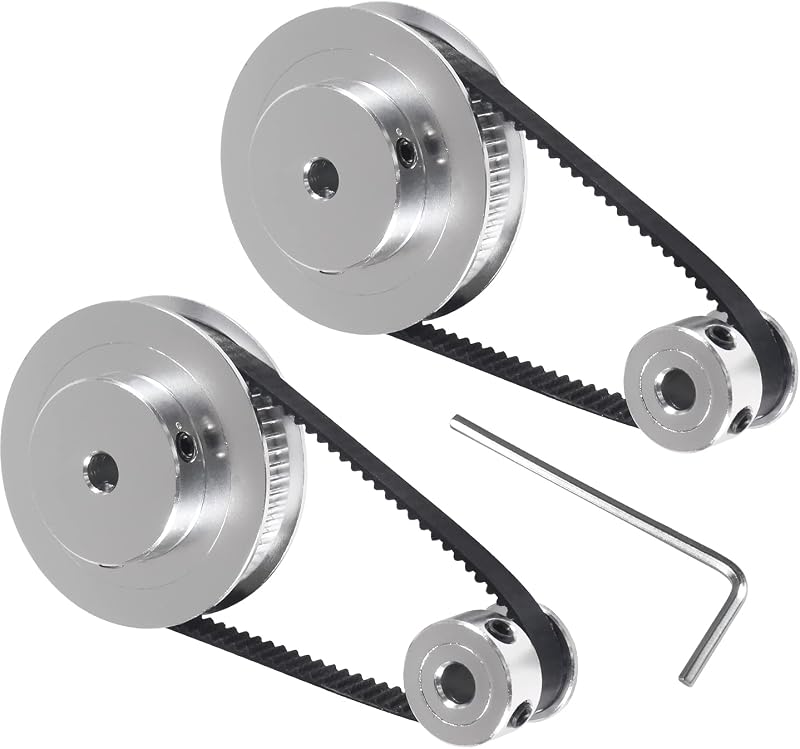 ALAMSCN GT2 Timing Pulley 20 60 Tooth 5mm Bore Belt 200mm for 3D Printer