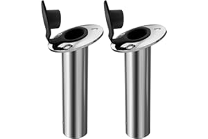 METRAXION 2 Pack Fishing Rod Holders, 316 Stainless Steel, 15/30/90 Degree Rod Holder for Boat