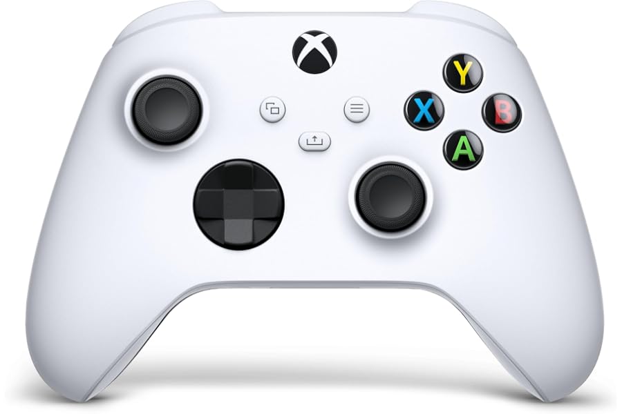 XBOX Wireless Gaming Controller | Robot White | Console, PC, & Android | Textured Grip | Wireless, Bluetooth, USB-C Connectivity