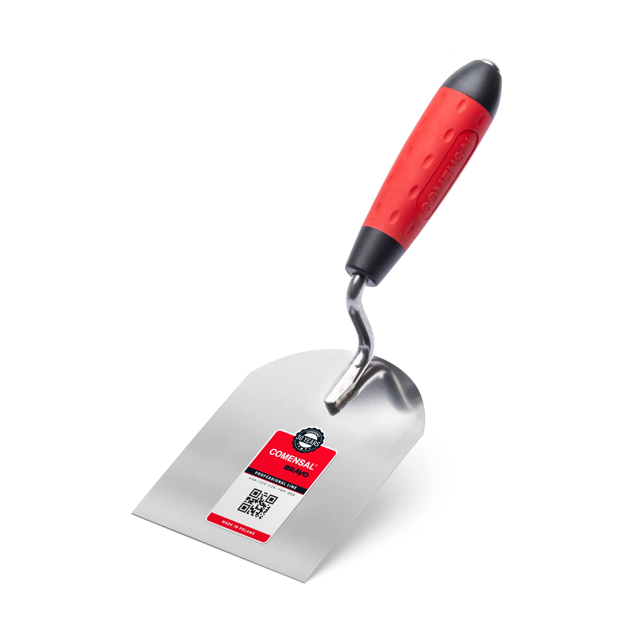 COMENSAL® Bucket Trowel 3.9" - Bricklaying Trowel - Plastering Trowel - Plastering Tool - Stainless Steel - Ergonomic Handle - Made in EU - 100 mm