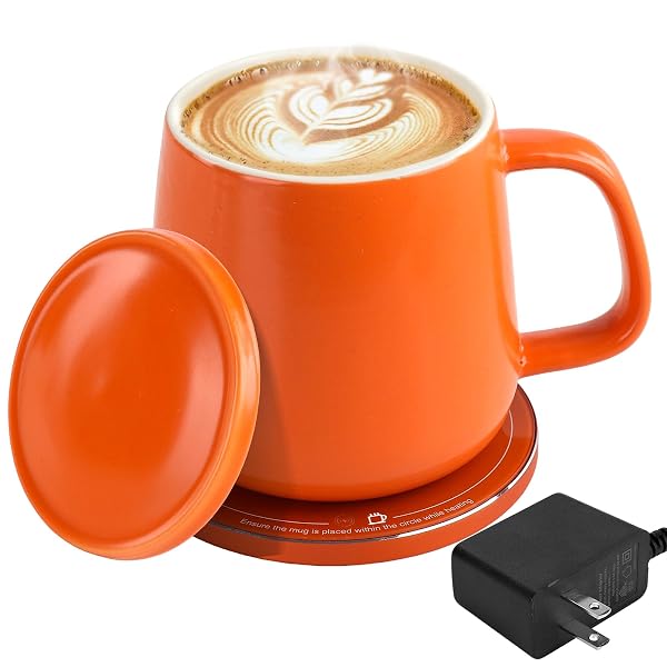 USBERG SMART-WARMING CERAMIC COFFEE CUP, 4H TEMPERATURE CONTROL...