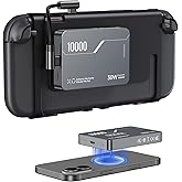 Antank B5 Magnetic Power Bank 10000mAh for Nintendo Switch 2 2025, 30W PD Fast Charging Portable Battery Pack for Switch/OLED/iPhone 12-17, 3.5-8H Extended Playtime, 2 Removable Clips & 2 USB-C Cables