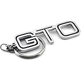 General Chrome Metal Car Key Chain Key Ring with GTO Logo