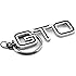 General Chrome Metal Car Key Chain Key Ring with GTO Logo