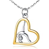 Gymnastics Gifts for Women Gymnast Necklace 925 Sterling Silver Gymnastics Fashion Jewelry Pendant Birthday