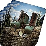 Rikki Knight Hiking Boots with Compass Design Soft