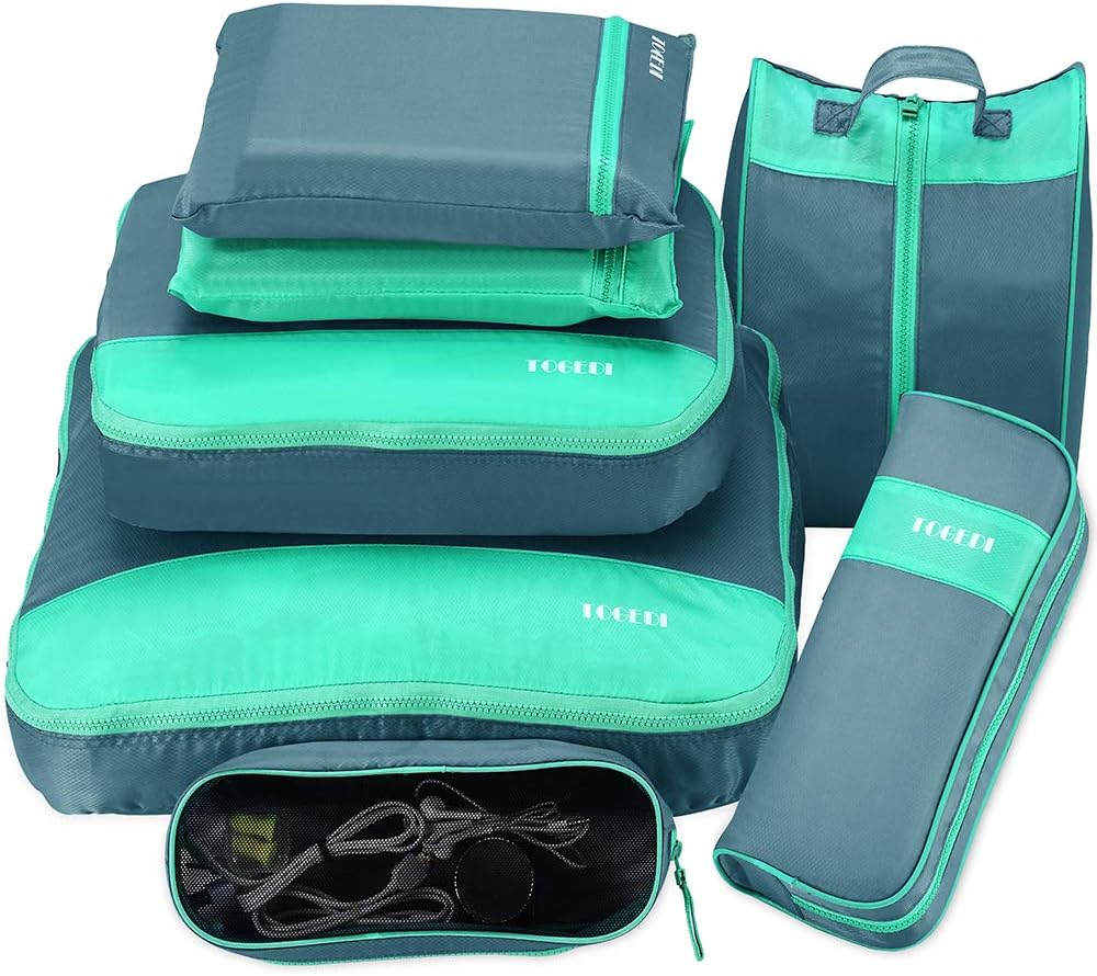 Packing Cubes for Travel Luggage Organizers 7 Set Suitcase Travel Accessories Cubes with Laundry Bag