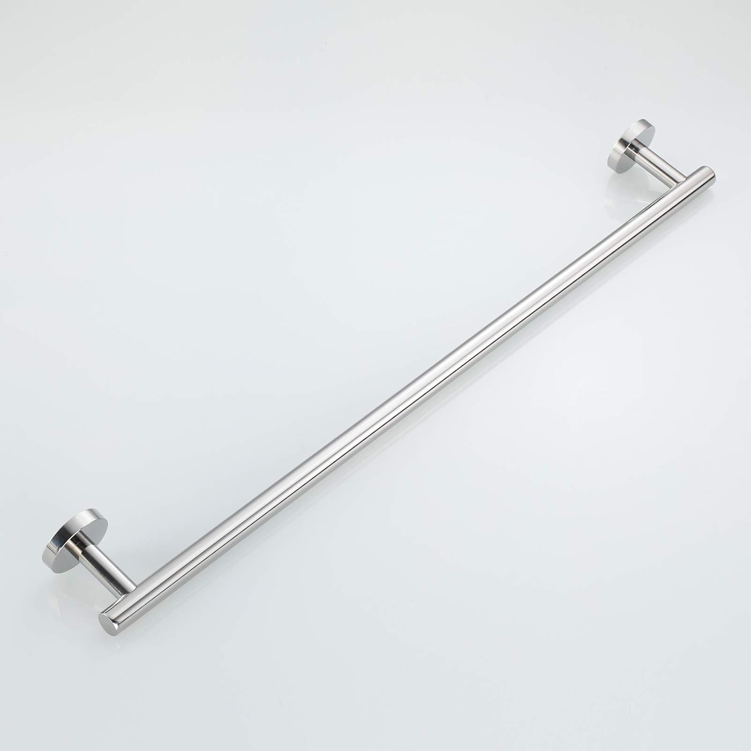 USHOWER Polished Chrome Towel Bar, 26.6-Inch Large Bathroom Towel Rack, SUS304 Stainless Steel, Modern Style: Kitchen & Dining