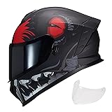 JQF Gear Motorcycle Full Face Dual Visor Helmets