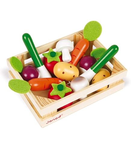 🍎 Juguete De Frutas Y Verduras Para Cortar - Madera | 17 Elementos Con Imán | Incluye Caja Almacenaje | Para Niños +3 Años | Mamabrum