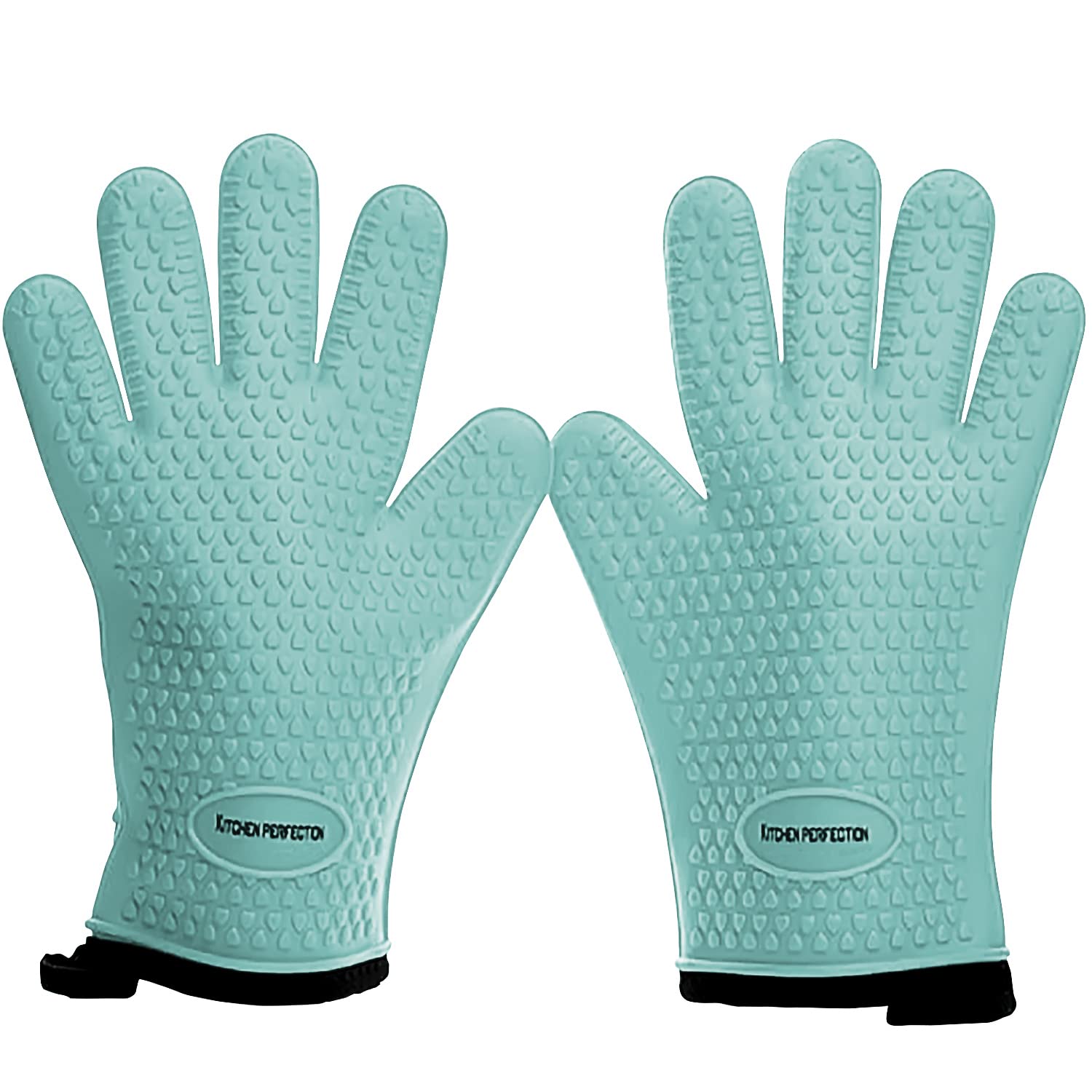 Photo 1 of KITCHEN PERFECTION Silicone Smoker Oven Gloves -Extreme Heat Resistant BBQ Gloves -Handle Hot Food Right on Your Smoker Grill Fryer Pit|Waterproof Oven Mitts Grill Gloves |Superior Value Set+3 Bonuses
