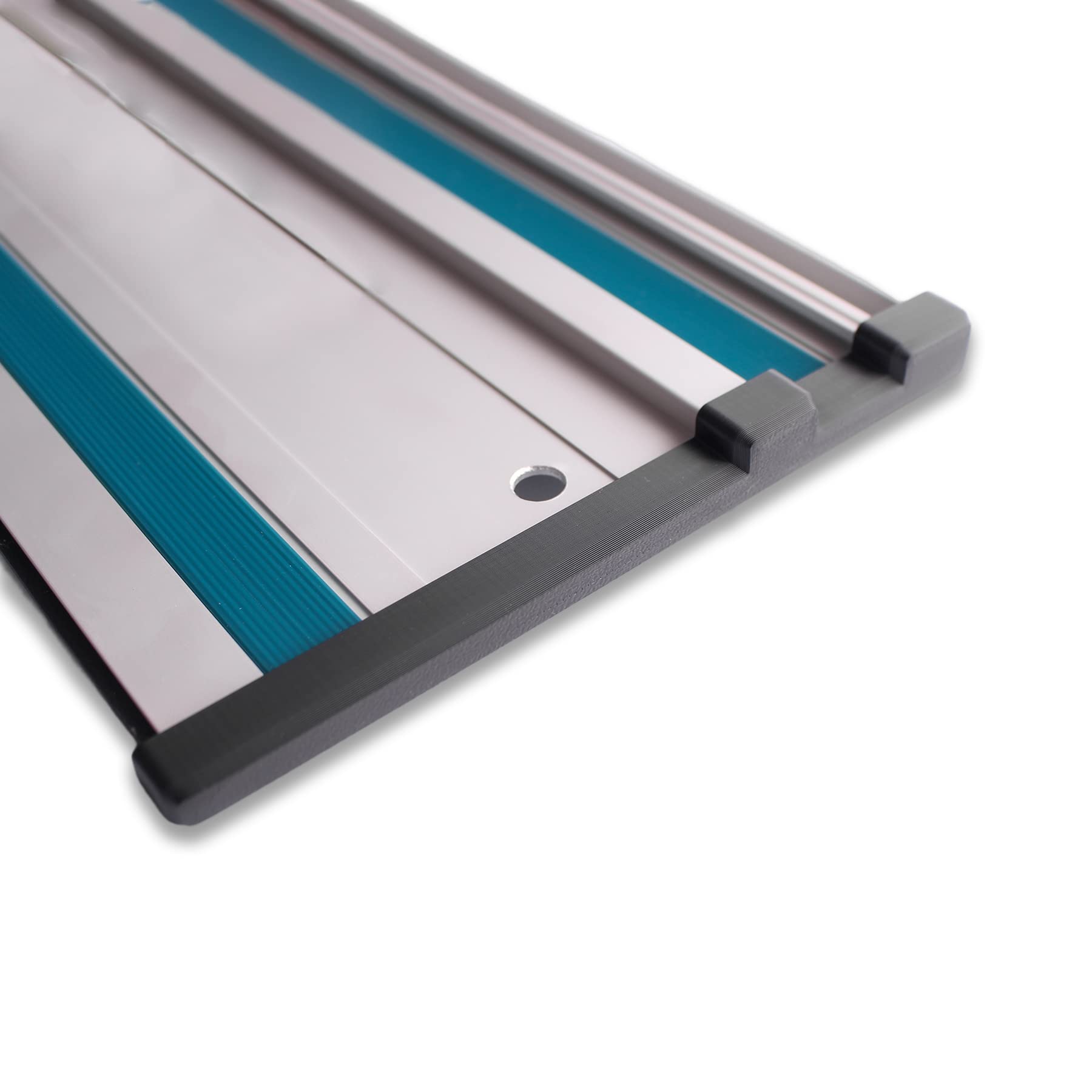 Decoralin End Caps for Track Saw Guide Rails – Compatible with Makita, Festool, DeWalt & Evolution – Durable Hose & Cable Protection – Set of 2