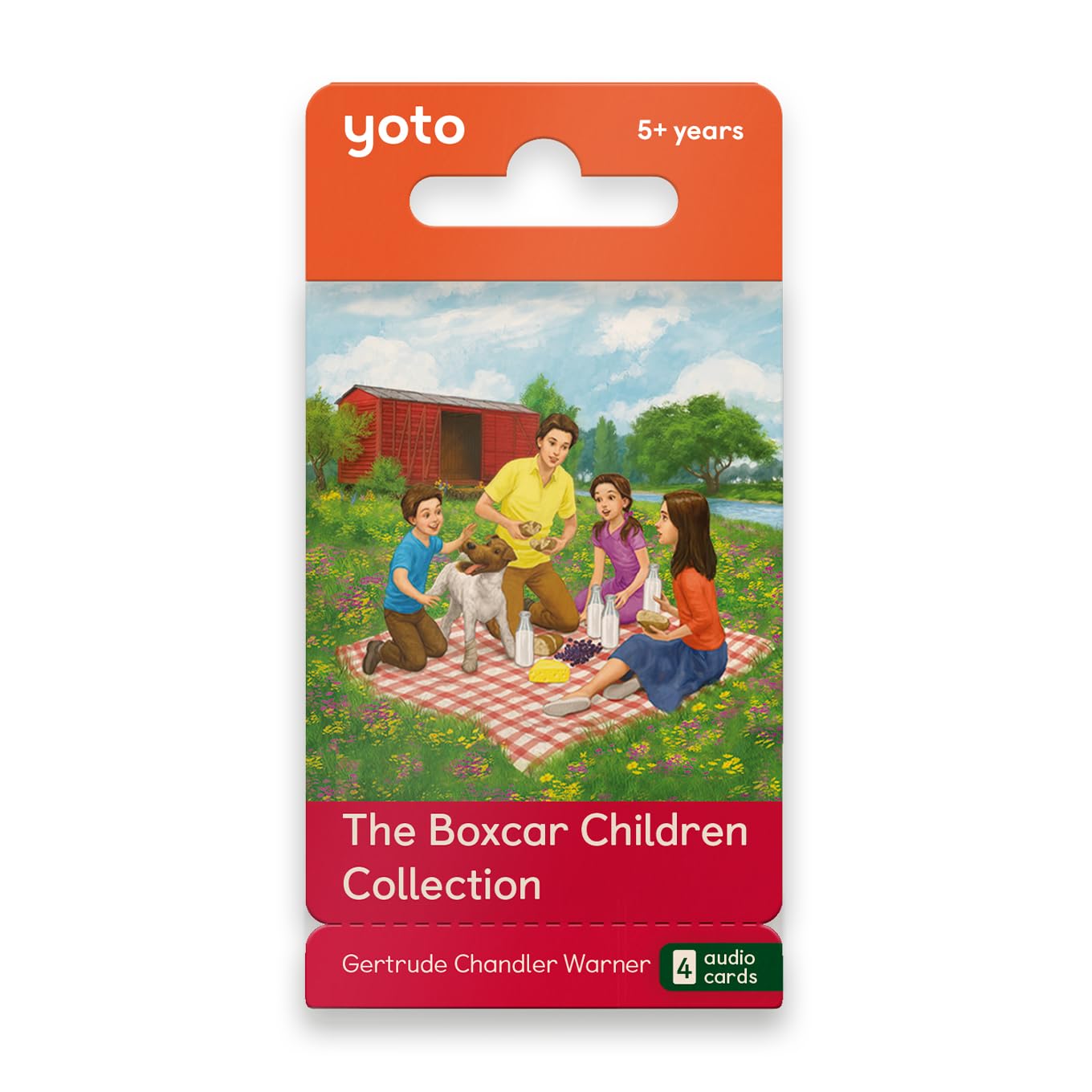 Yoto The Boxcar Children Collection – 4 Kids Audio Cards for Use with Player & Mini All-in-1 Audio Device, Screen-Free Listening with Fun Stories for Playtime Bedtime & Travel, Ages 7+