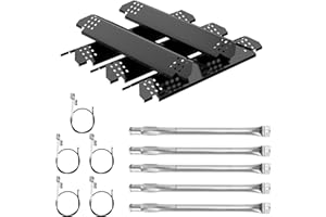 BMMXBI Grill Replacement Parts for Nexgrill Grill 5-Burner 720-0882A 720-0896 720-0896B 720-0925 Grill, Flame Tamer Heat Tent and Grill Burner for Nexgrill Grill 6-Burner 720-0969GA 720-0969