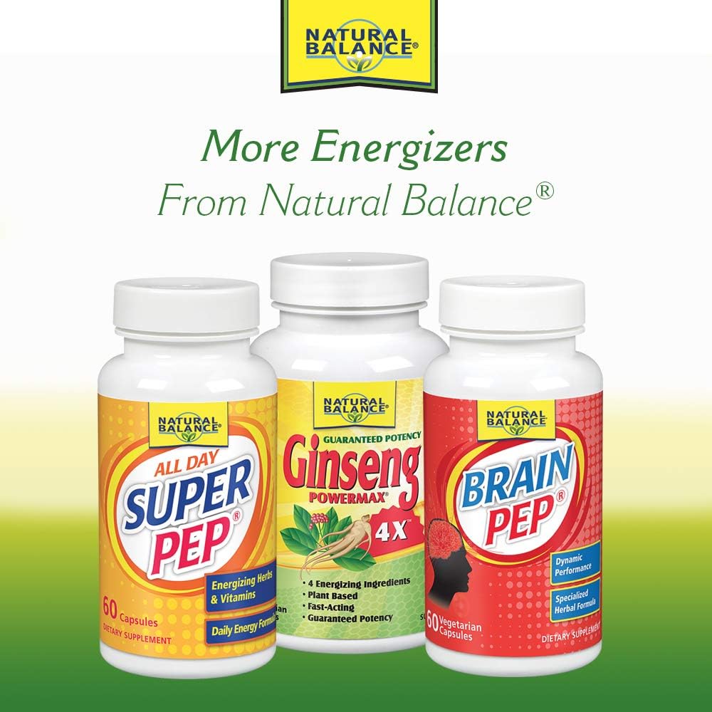 Natural Balance 2000 mg Ginseng Powermax 6x Herbal Supplement, 50 Count: Health & Personal Care