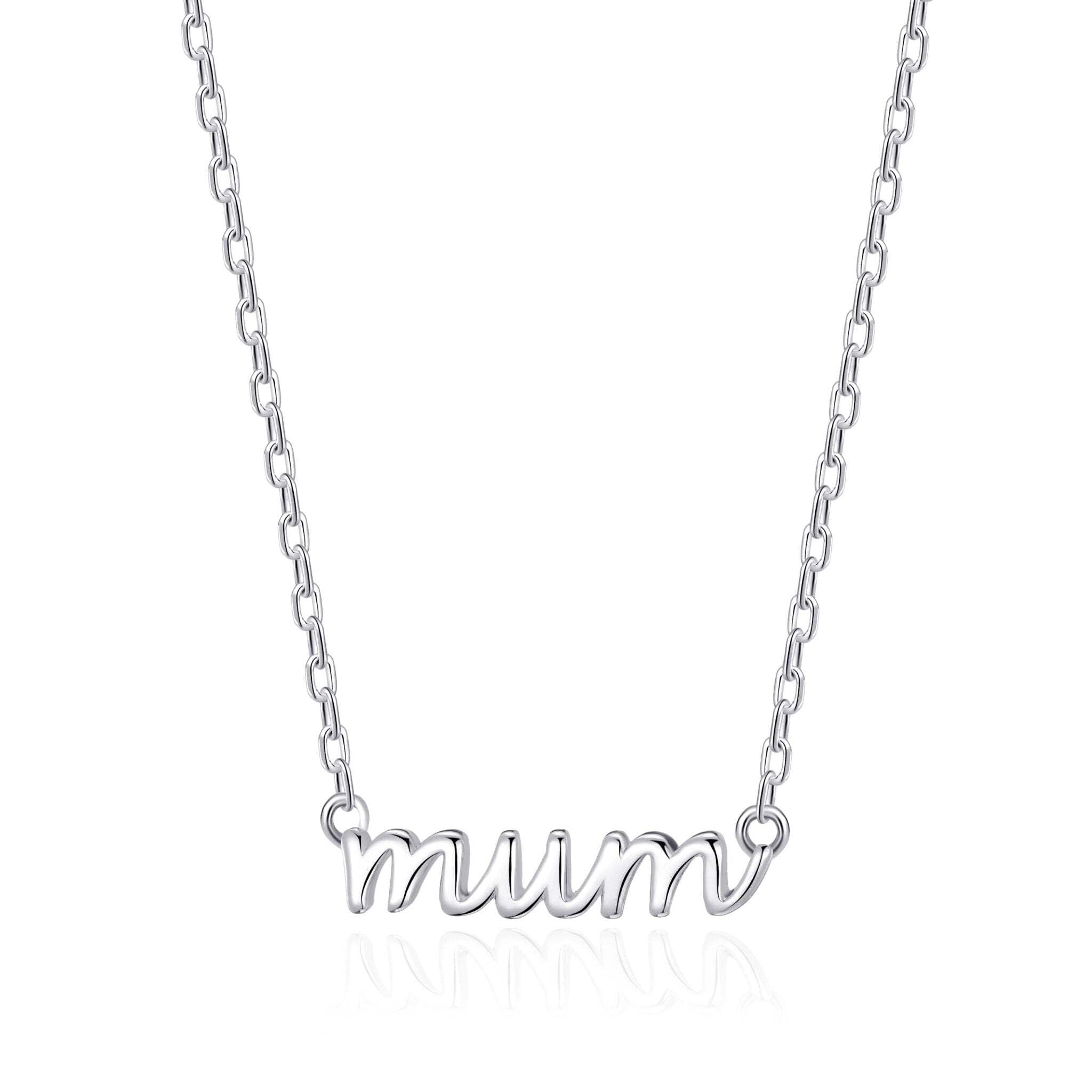Philip Jones Silver Plated Mum Necklace