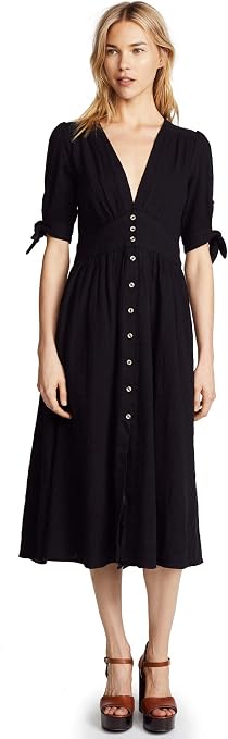 Free People Women S Love Of My Life Dress Black Small At Amazon Women S Clothing Store