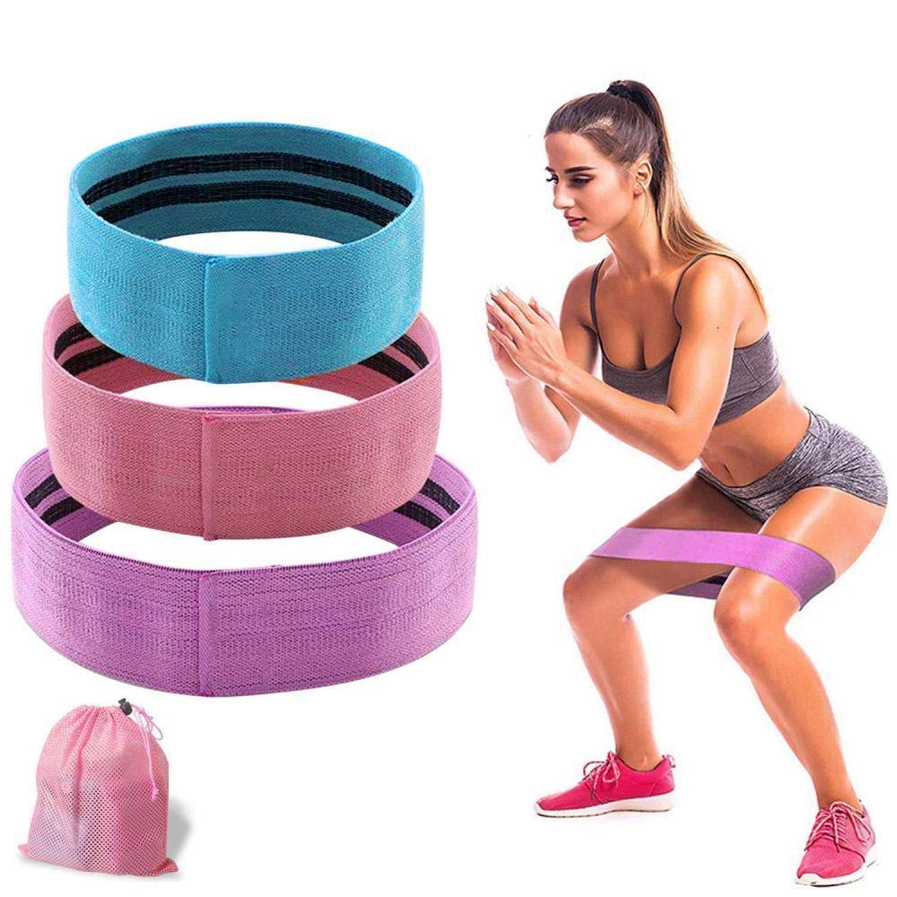 FIVENRY Premium Fitness Booty Resistance Bands I Non-Slip Exercise Workout Bands I Enjoy Whole Body Workout, Yoga or Pilates like a Professional (3 different sizes)