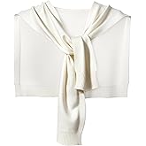 Sweater Shawl Wraps for Women Sleeves Knitted Collar Casual Comfortable Lightweight Shoulder Scarf Top Cardigan Cape Scarf Sweater Shawls Blouses Fashion Wrap