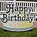 VictoryStore Yard Sign Outdoor Lawn Decorations: Birthday Yard Cards - Happy Birthday Greetings w/Birthday Cakes Yard Decoration Includes Stakes