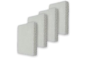 PUREBURG HFT600 Replacement Humidifier Wick Filters Compatible with Honeywell HFT600 Fits HEV615 and HEV620 Series Top Fill Tower humidifier,Filter T, 4-Pack