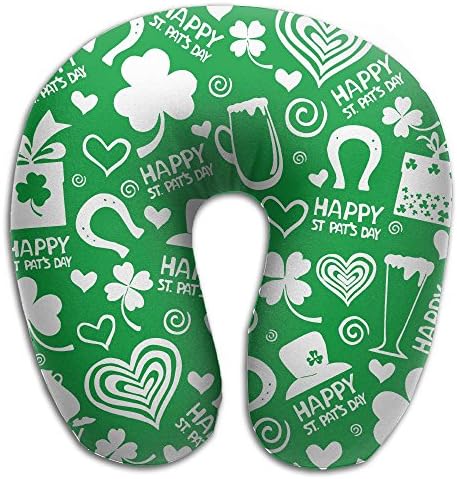 Happy St Patrick's Day Travel Neck Pillow Neck Snug Long Flight Train Home