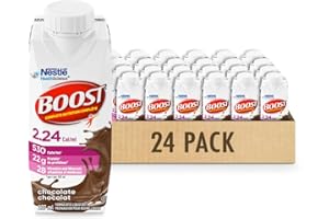 BOOST 2.24 Cal/mL, Complete Nutrition Drink For Adults, Chocolate, 530 Calories/Serving, 22g Protein, Ready-to-Drink, Vitamin