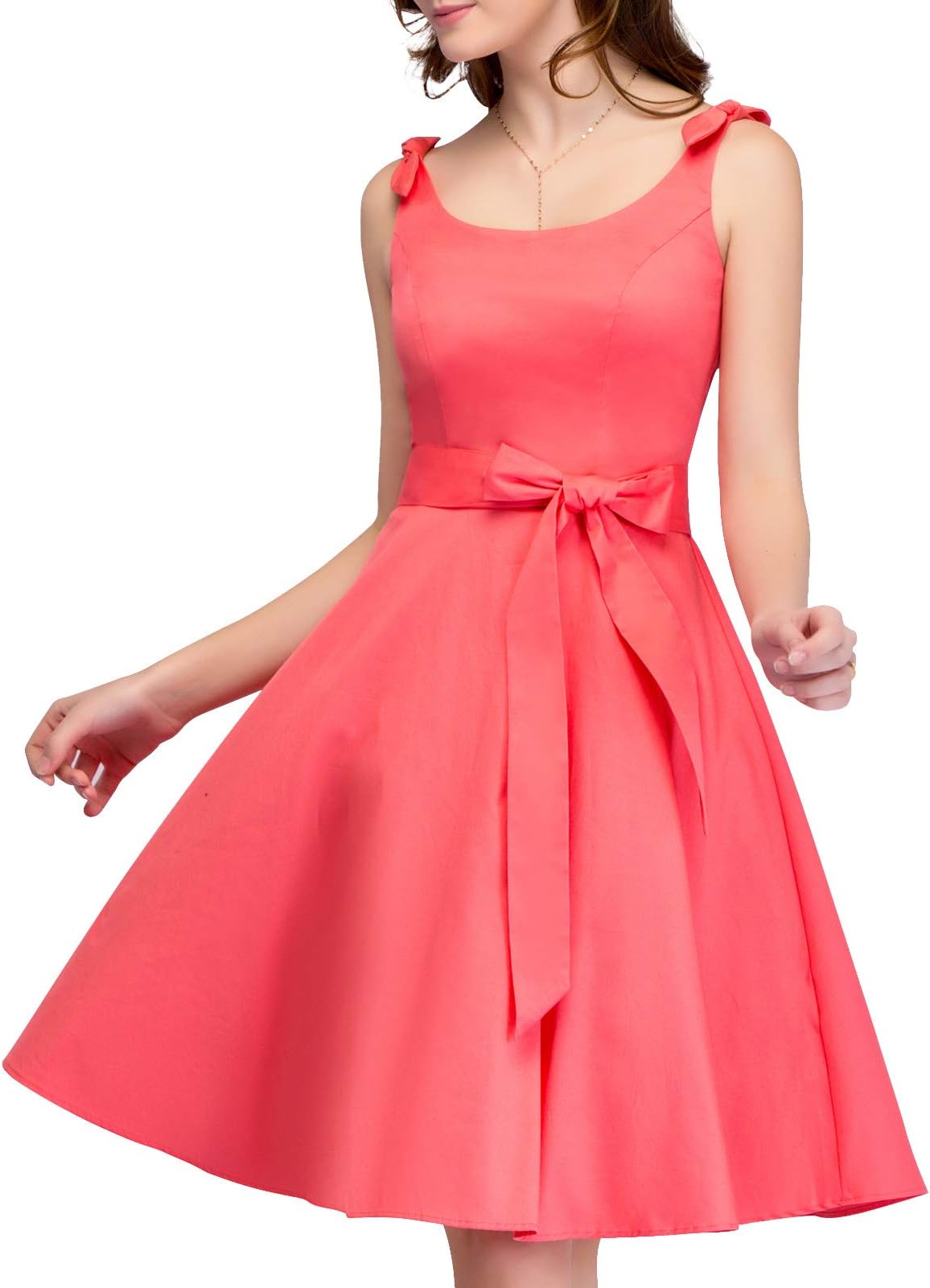 Bbonlinedress 1950's Bowknot Vintage Retro Polka Dot Rockabilly Swing Dress