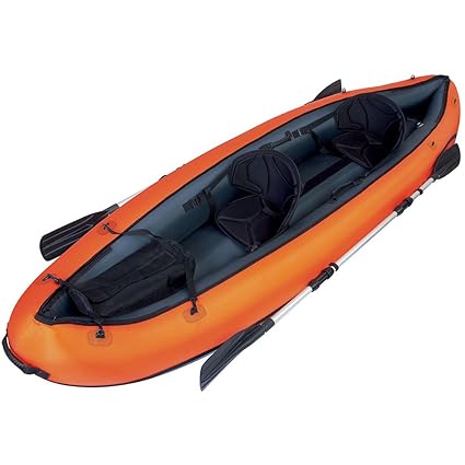 Bestway Boot Kajak Set Hydro-Force Ventura, orange/schwarz, 330 x 94 cm, 65052N