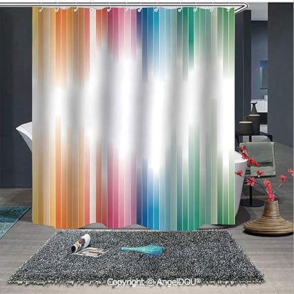 Amazon Com Angeldou Abstract Printed Fabric Shower Curtain