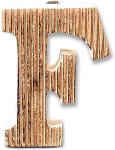 Kaizen Casa Block Words Letter Sign Hanging Decor Letter F for Home Bedroom Office Wedding Party Décor