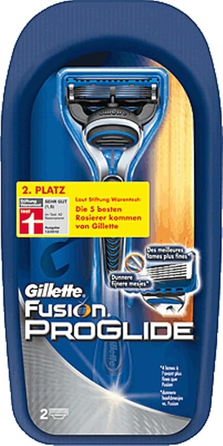 2 Gillette Fusion razor handle&blades 2шт (7702018851263)