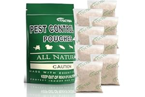 TSCTBA Pest Control Pouches,Peppermint Oil Pest and Rodent Repellent,Mouse/Rat/Mice Repellent,Mosquito/Squirrel Repellent,Naturally and Strongly Repel Roach,Ant, & Other Pests -8Pouches