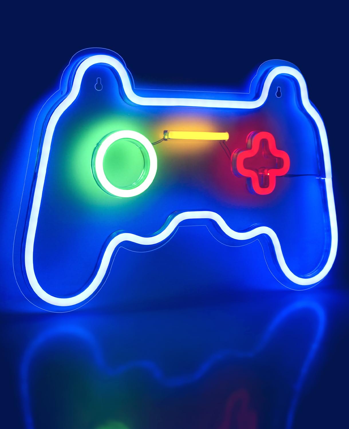 Arrinew Neon Sign Gaming, Game Shaped LED Neon Lights for Wall Decor, Man Cave, Party, Bedroom - USB Connected, 16''x11''