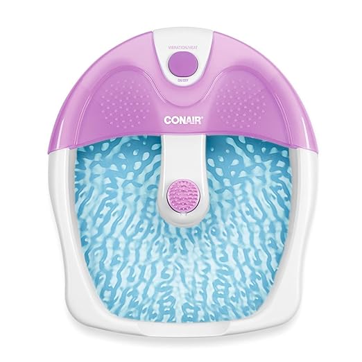 Conair Pedicure Spa with Soothing Vibration Massage, Lavender/White