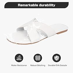Toybdsunx Women's Flat Slide Sandals Summer Open